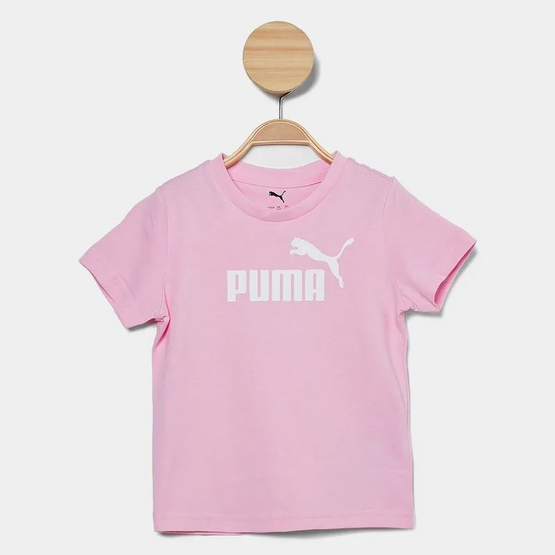 Camiseta Infantil Puma Ess No. 1 Ps Menino - Menino - Rosa