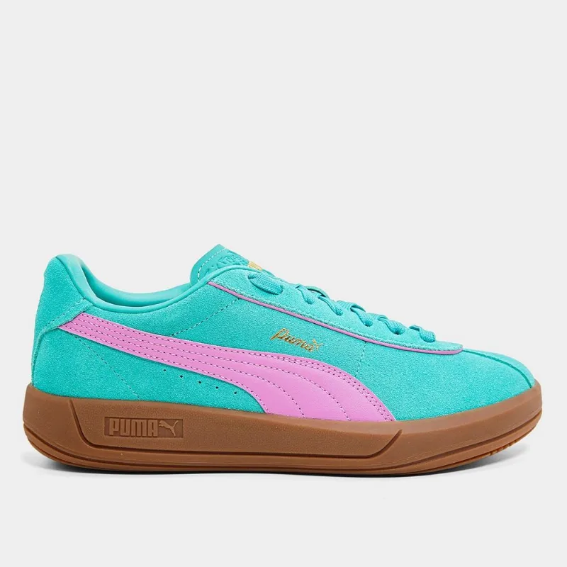 Tênis Puma Club Klassika SD Feminino - Feminino - Verde+Prata