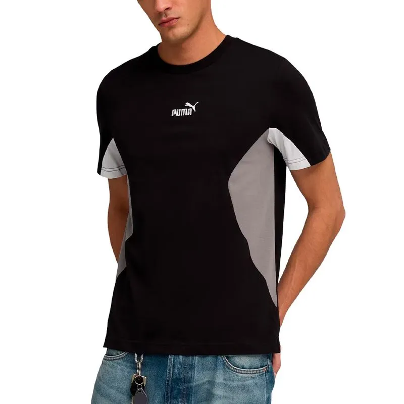 Remera Puma Essential Block Talle: XL - Color: Negro