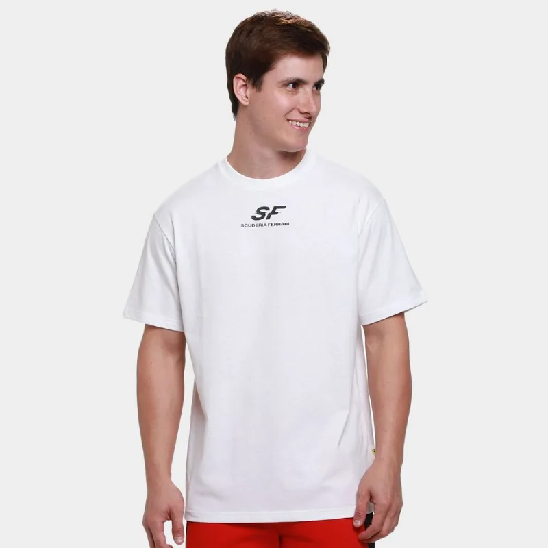 Camiseta Puma Scuderia Ferrari Masculina - Masculino - Branco