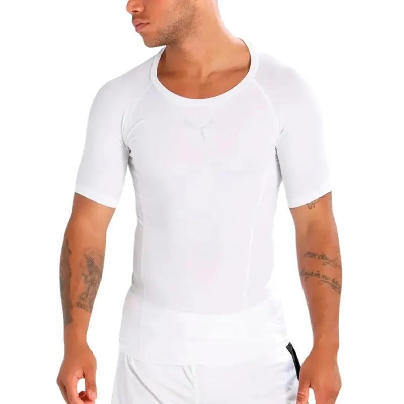Remera Puma Compresión Baselayer BC Blanca Talle: XL - Color: BLANCO