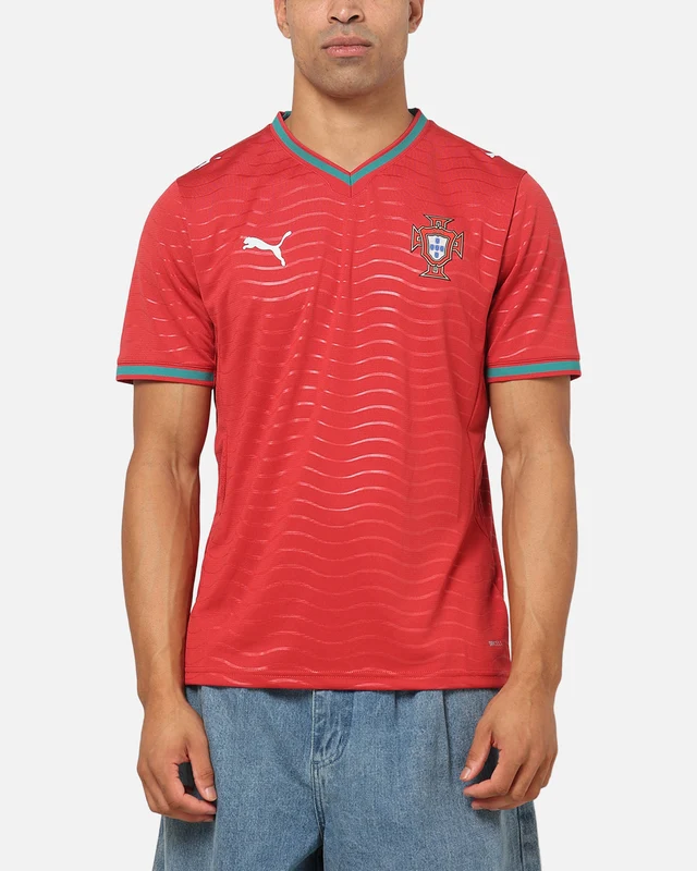 Camisa Masculina de Futebol Portugal Home 2026 Puma Vermelho - G