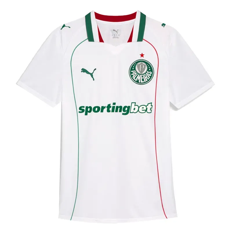 Camisa Masculina Palmeiras Torcedor Away 2026 Puma Branca M
