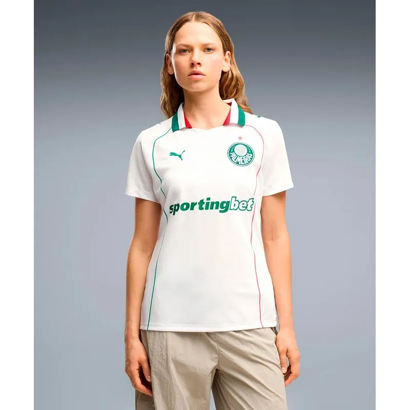 Camisa Palmeiras AWAY 2026 Puma Torcedora Feminina PUMA WHITE EGR
