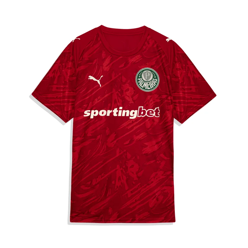 Camisa Palmeiras Puma Goleiro I 26/27 Torcedor - Vermelho - PP