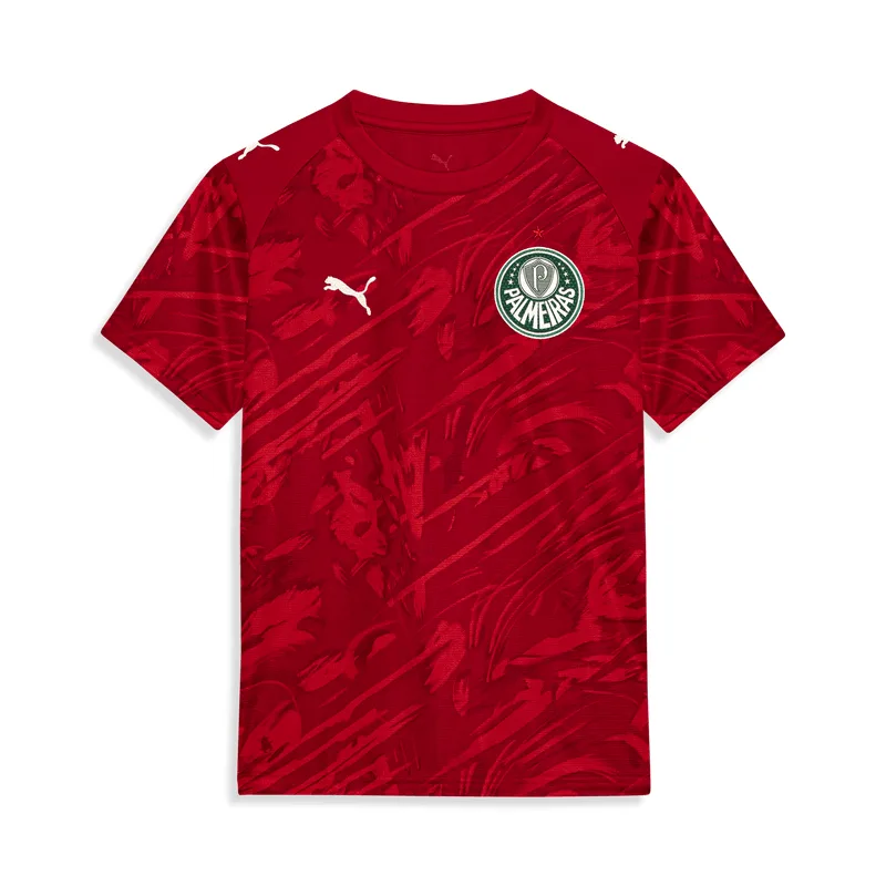 Camisa Palmeiras Puma Goleiro I 26/27 Torcedor Infantil - Vermelho - 16
