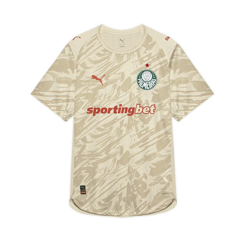 Camisa Palmeiras Puma Goleiro II 26/27 Jogador - Bege - P