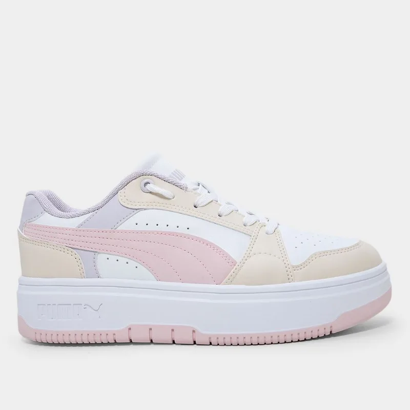 Tênis Puma Rebound Femme Low Bdp Feminino - Feminino - Branco+Bege