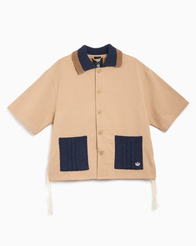 Camisa Boxy de media manga adidas Originals x CLOT Guayabera Unisex L