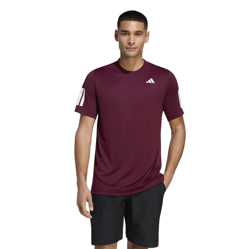 Camiseta Masculina para Tênis Club 3STR TEE Adidas Bordô - P