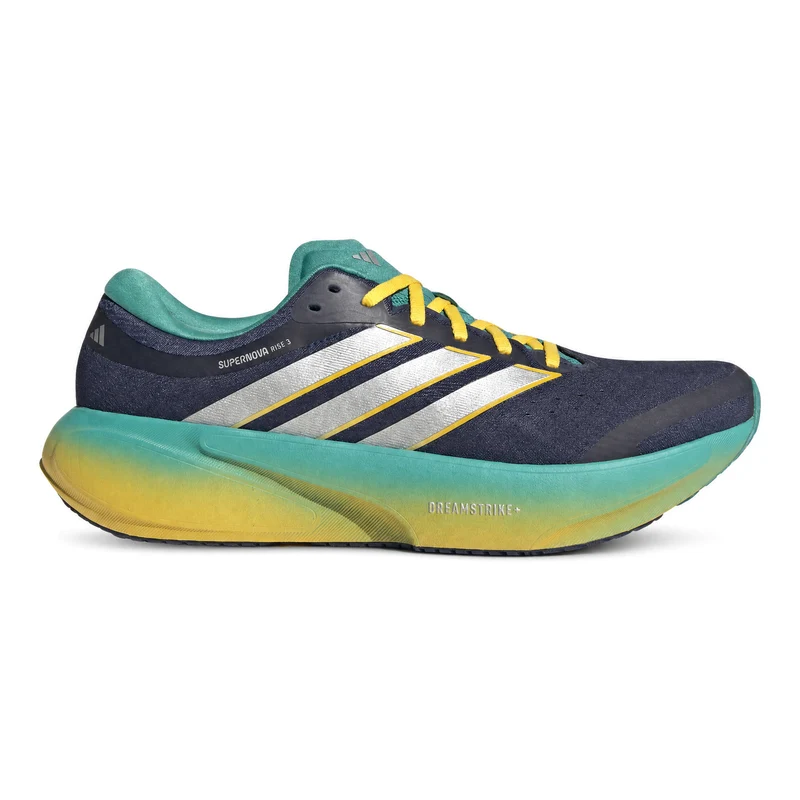 Scarpa da Running Uomo Adidas Supernova Rise 3 Blu Argento Verde 43 1/3