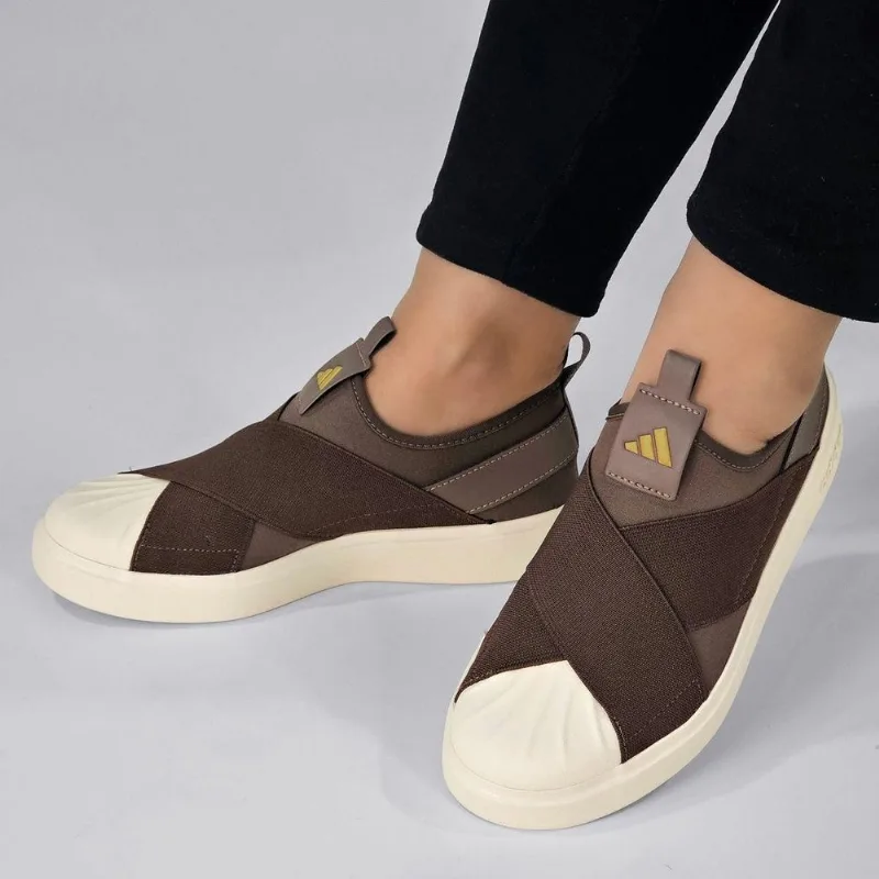 Tênis Adidas Feminino sem Cadarço Streettalk Slip On 37 / Marrom