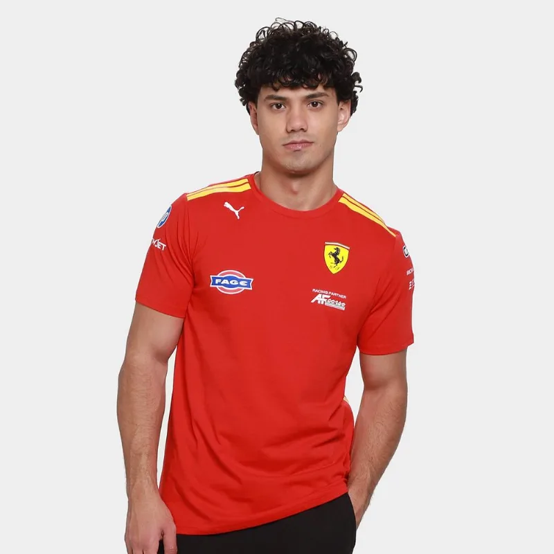 Camiseta Puma Ferrari Hypercar - Unissex - Vermelho