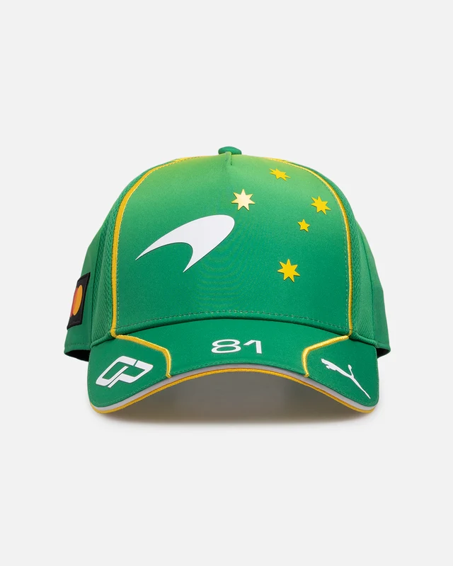 Puma X Mclaren Oscar Piastri Australia Rep Baseball Snapback Green Fruit ONE