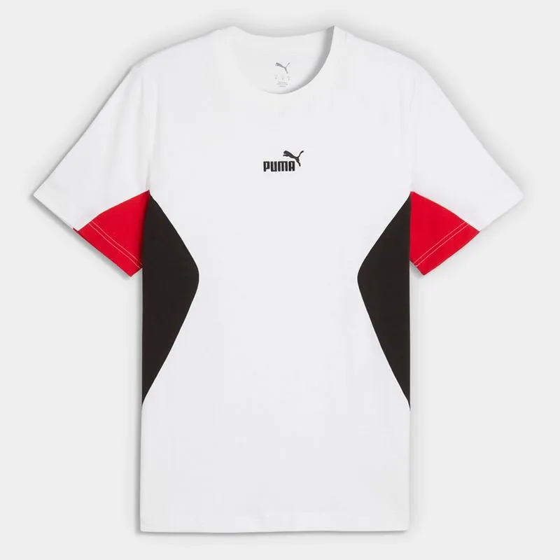 Camiseta Puma Ess Block Masculina - Masculino - Branco