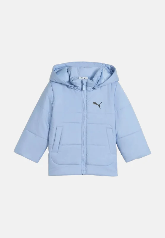 PUMA Giubbotto MINICATS azzurro per neonato con cappuccio e chiusura a zip integrale 3-4Y