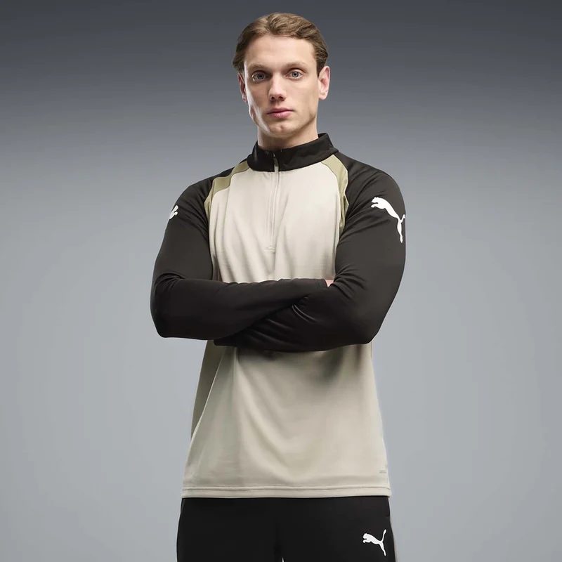individualfinal 1/4 zip top L / Zwart