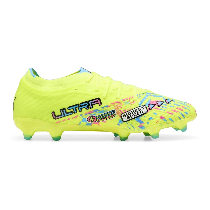 Scarpa da Calcio Uomo Puma Ultra Nitro 7 Match Advanced Level Terreni Duri Terreni Artificiali Giallo Multicolor 42