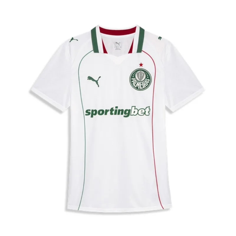 Camiseta Puma Palmeiras Torcedor Away 26 Feminino GG / branco