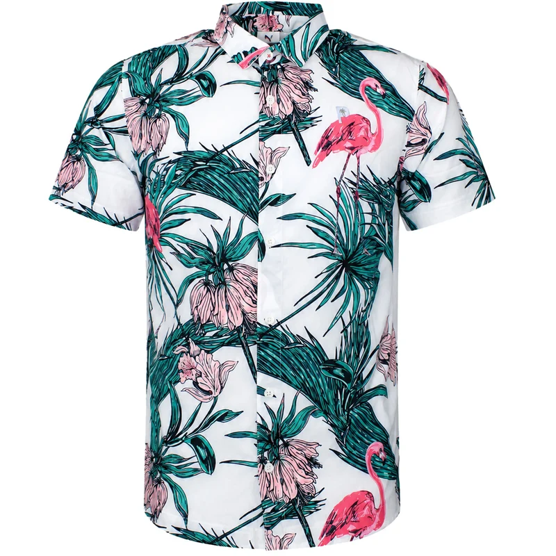 Puma x Palm Tree Crew Print Mens Green/White Golf Shirt XL