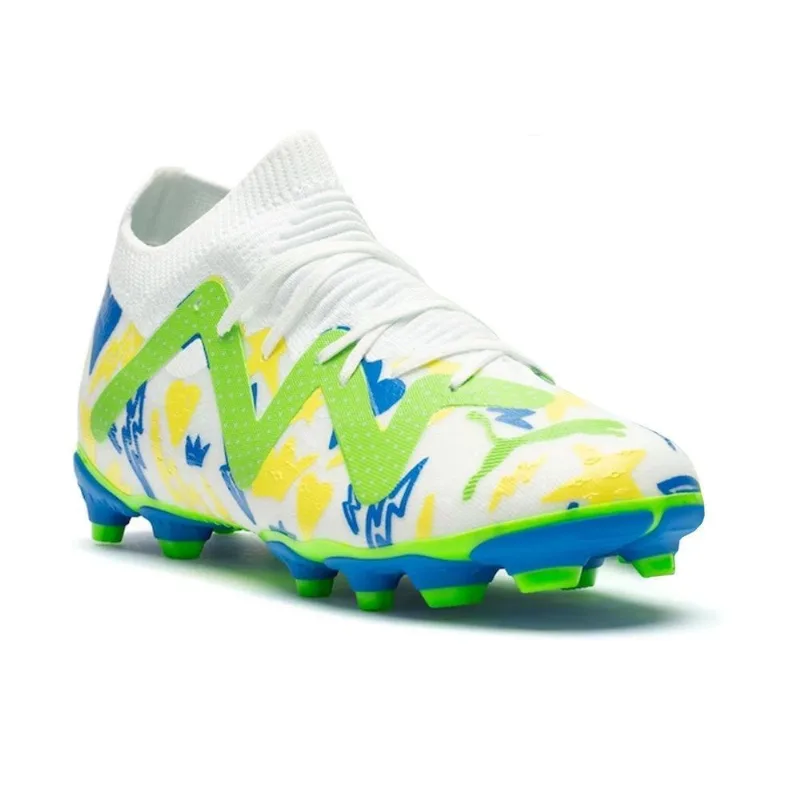 Chuteira Campo Puma Neymar Jr Future Match FG/AG 38 / Branco e Verde