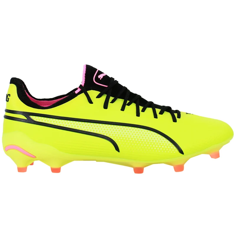 Puma King Ultimate FG/AG Mens Yellow Football Boots 4