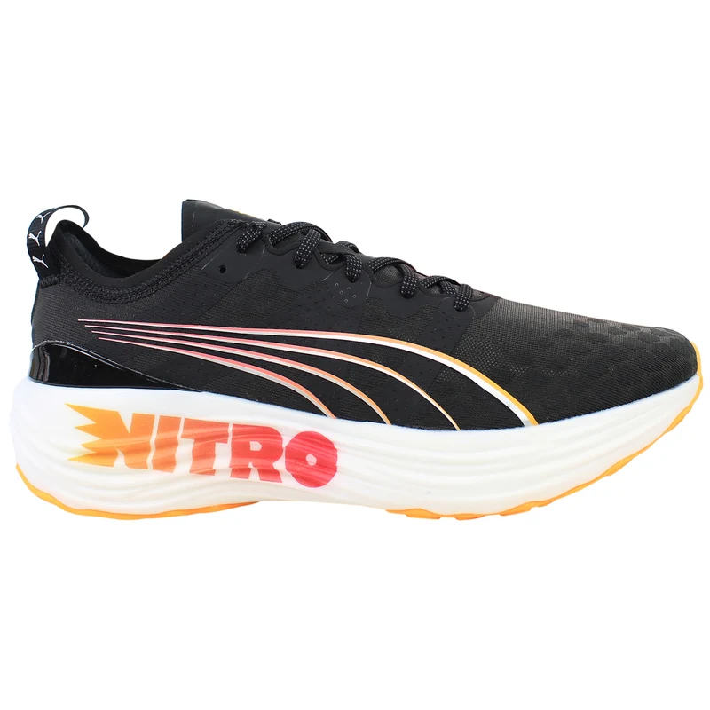 Puma ForeverRun Nitro Mens Black Running Shoes 9.5
