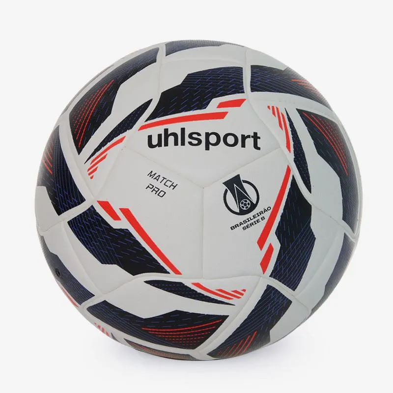 Bola de Futebol Campo uhlsport Match Pro Brasileirão Série B - Branco Cor:Branco;Tamanho:05
