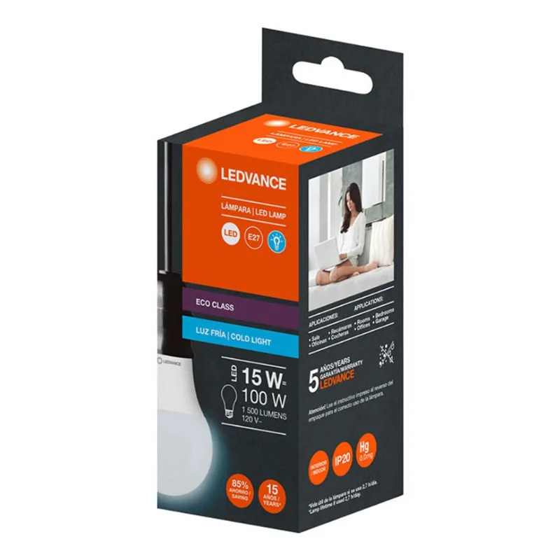 Foco Led 15W Luz Blanca Un.