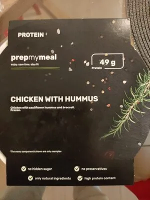 Chicken with hummus