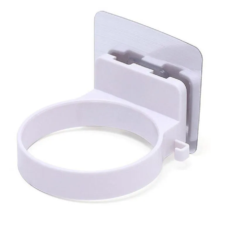 Suporte Secador Cabelo Parede Plástico Branco