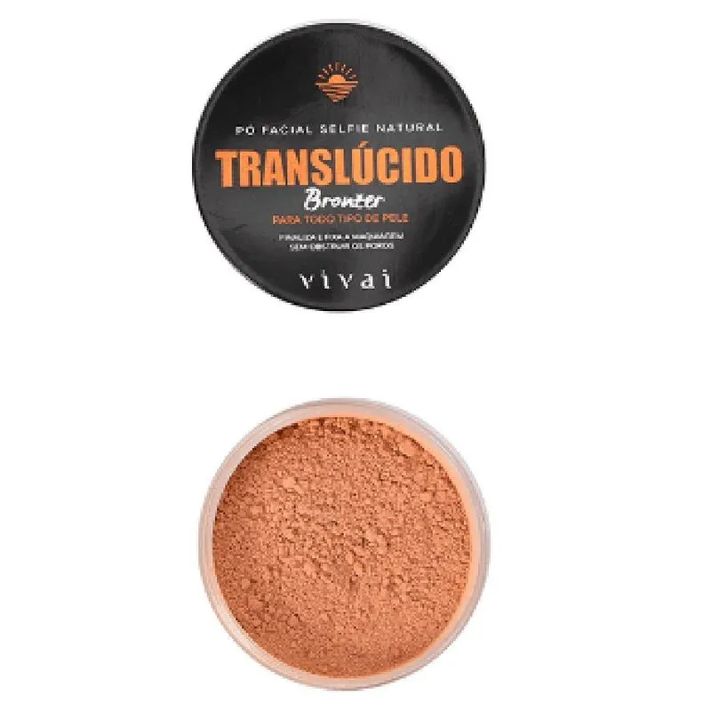 Pó Facial Translúcido Vivai | Textura Fina | Aveludado