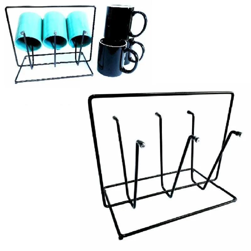 Suporte Porta Copos Para 6 Copos Cozinha Mesa Escorredor
