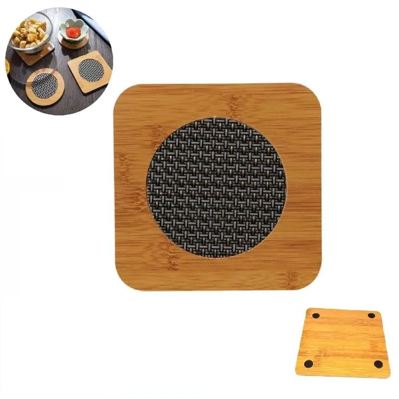 Descanso De Panela Redondo Mdf Cozinha 16,5x16,5cm - 1 Peça
