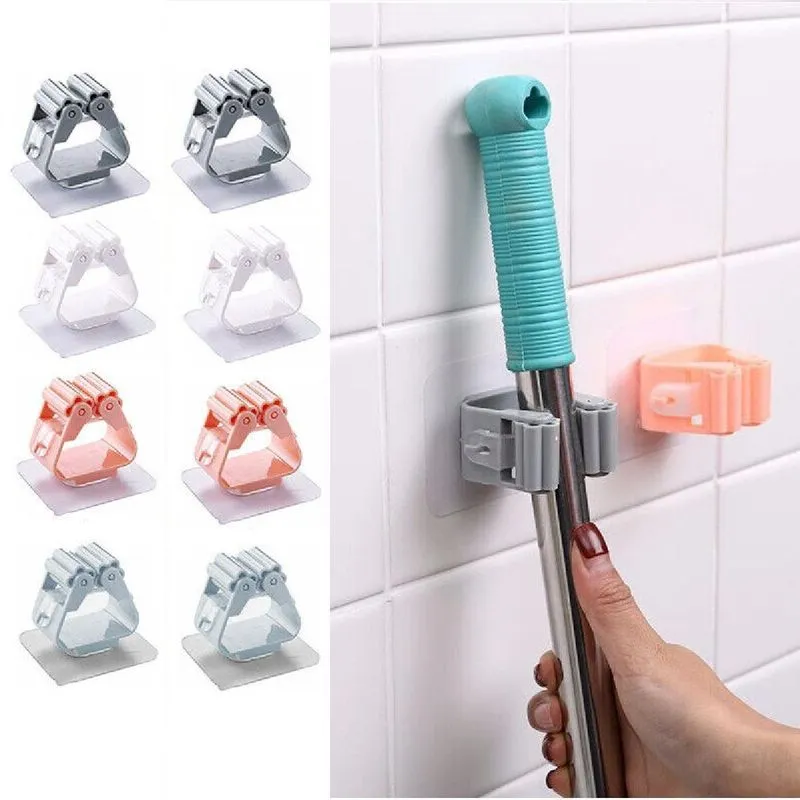 Suportes Porta Vassoura Rodo Organizador 3kg Lavanderia
