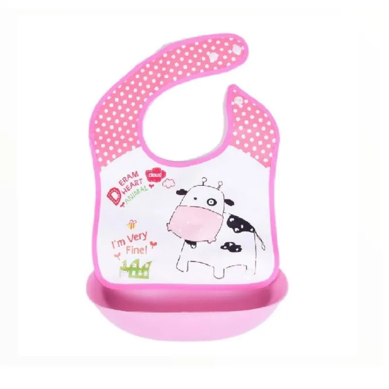 Babador Infantil De Silicone Com Bandeja - Modelos 1-8