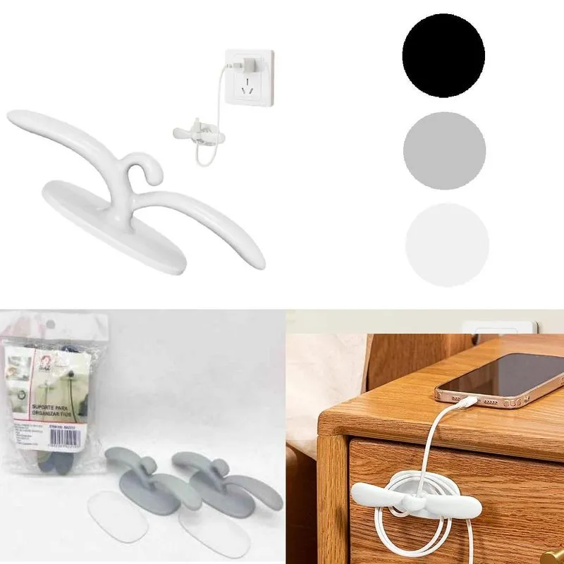 Organizador Cabos 2 Peças - Plástico Resistente