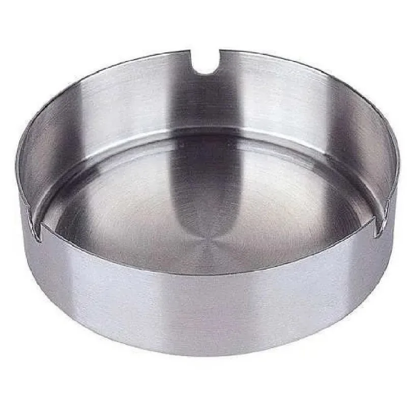 Cinzeiro Inox Redondo - Bar Casa Restaurante - 10cm