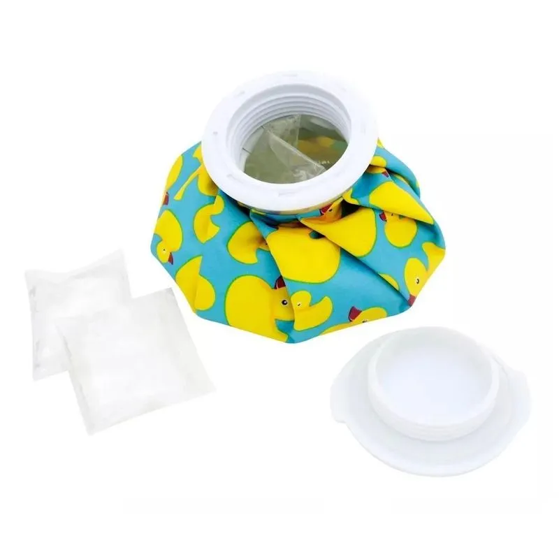Bolsa De Gelo Reutilizável Patinho Com 12 Cubos De Gel