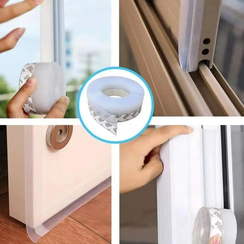 Rolo De Fita Veda Fresta Porta Transparente 35mmx2m 3m