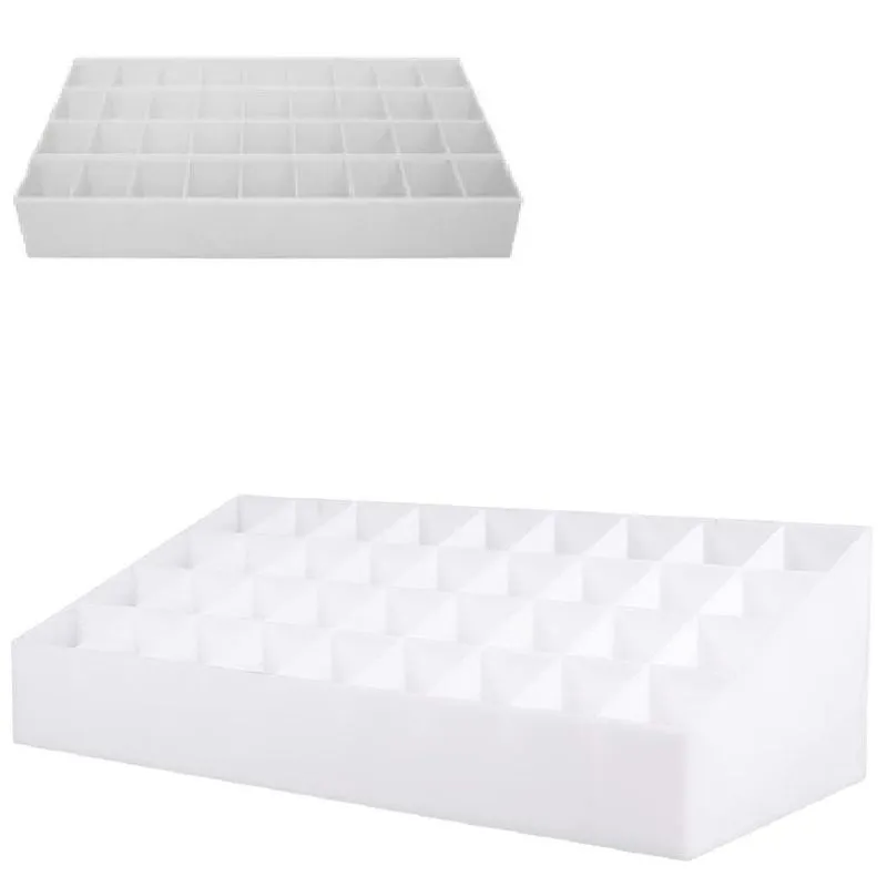 Organizador Batons Plástico Branco - 36 Batons