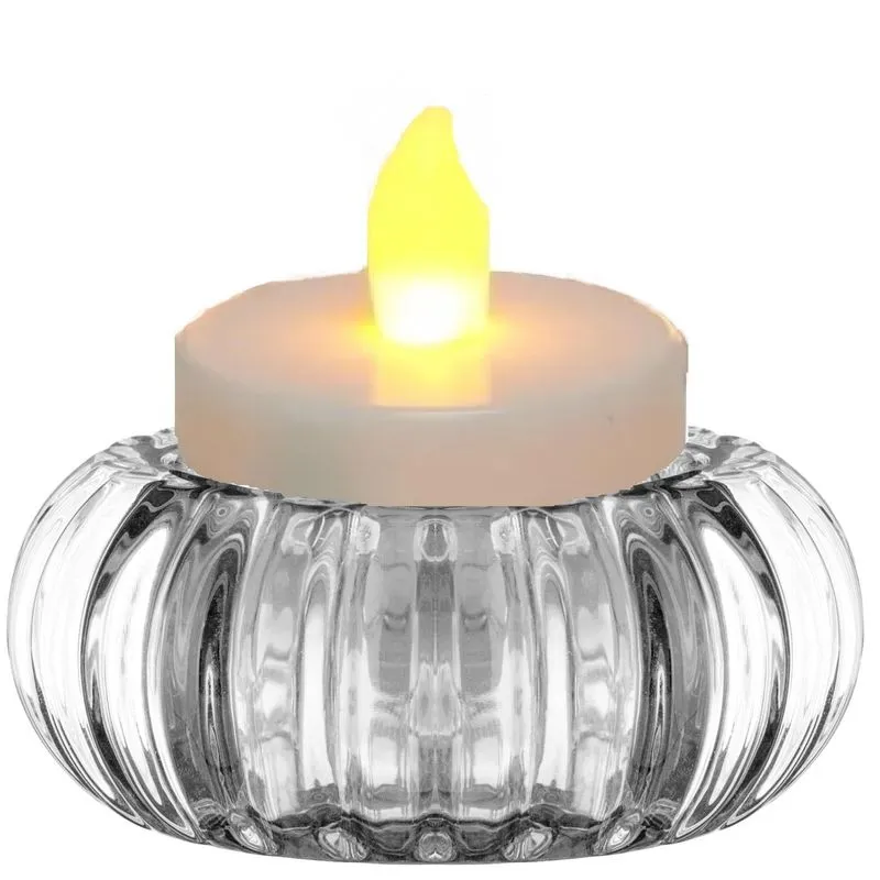 Castiçal De Vidro Decorativo 4,5cm - Alta Durabilidade