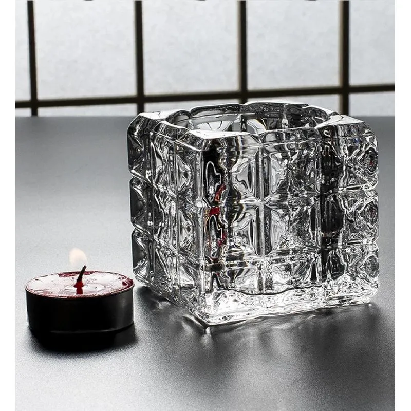 Castiçal De Vidro 4,5cm - Decoração Sofisticada E Elegante
