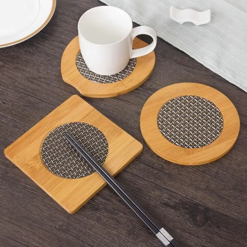 Descansos De Panela Redondo Mdf Cozinha 16,5cm 2 Peças
