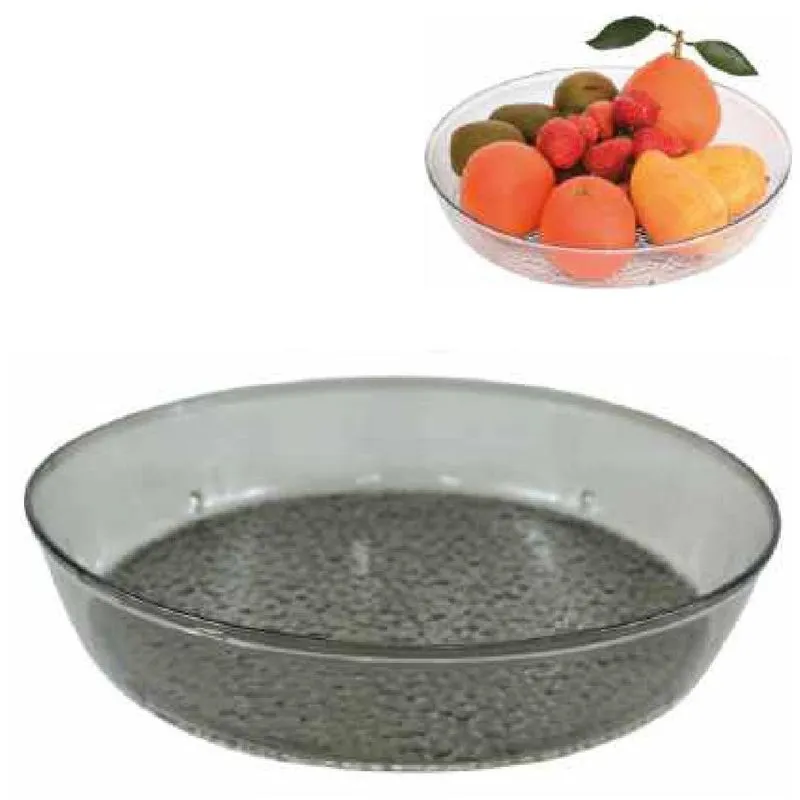 2 Tigelas Plástico 20cm Saladeira Fruteira Transparente