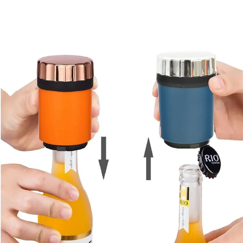 Abridor De Garrafas Automático Com Imã - Aço Inoxidável