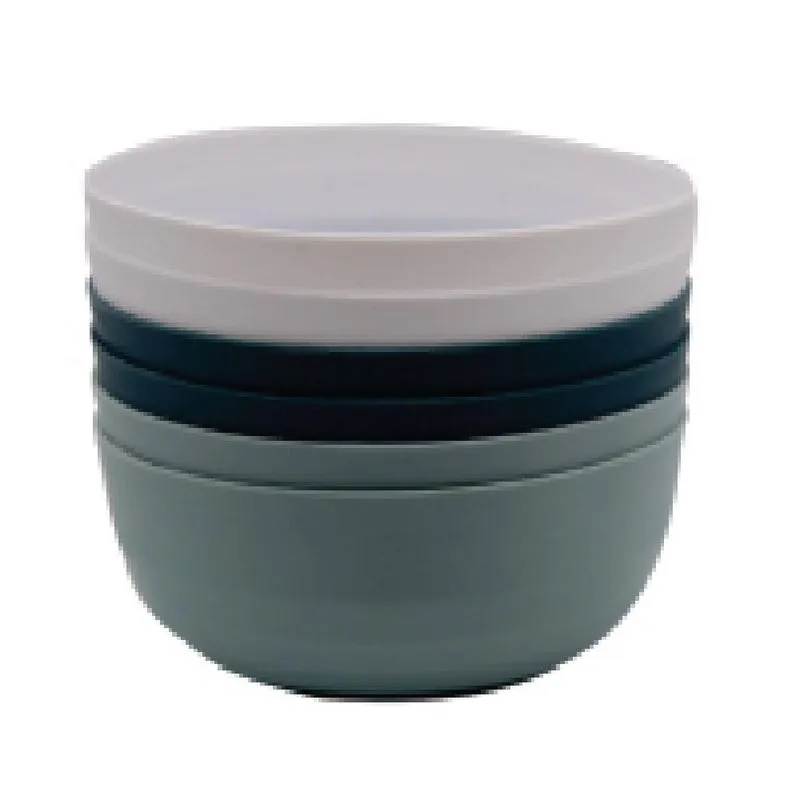12 Cumbucas Tigelas Bowl 350ml Plástico Branco/cinza/verde