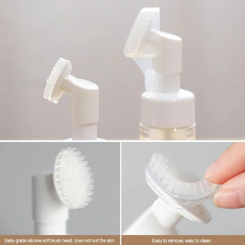 2 Frascos Pump 180ml Espuma Facial Silicone