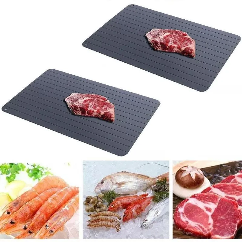 2 Tábuas Descongelar Carnes Alimentos 35,5x20,5cm