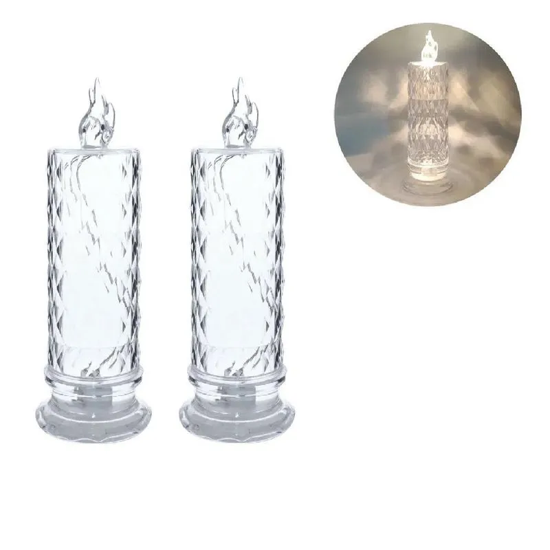 Velas Eletrônicas Decorativas 19cm - 2 Peças